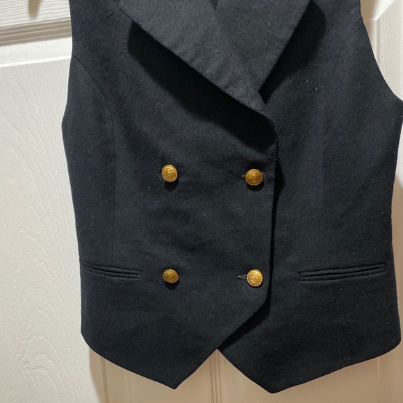 Made in Romania wool black vest. - Picture 3 of 12